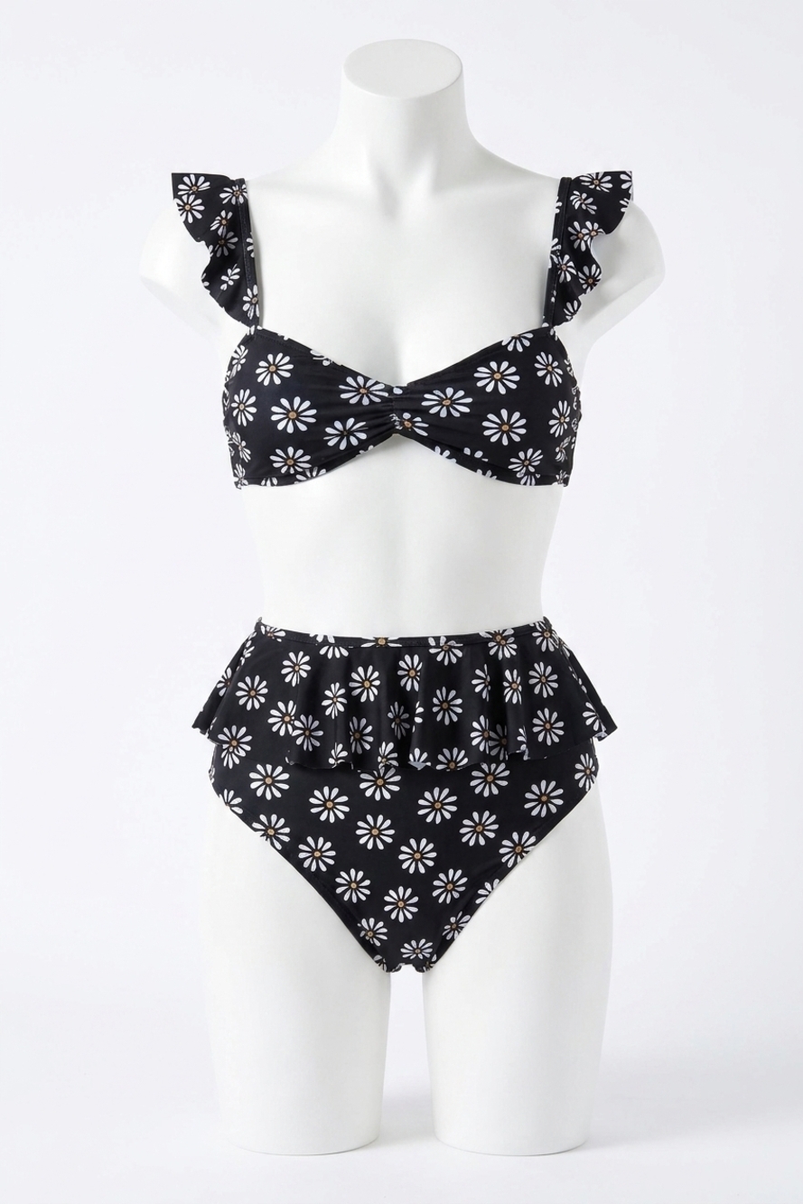NEW BEACH RIOT daisy bikini bottom in daisy